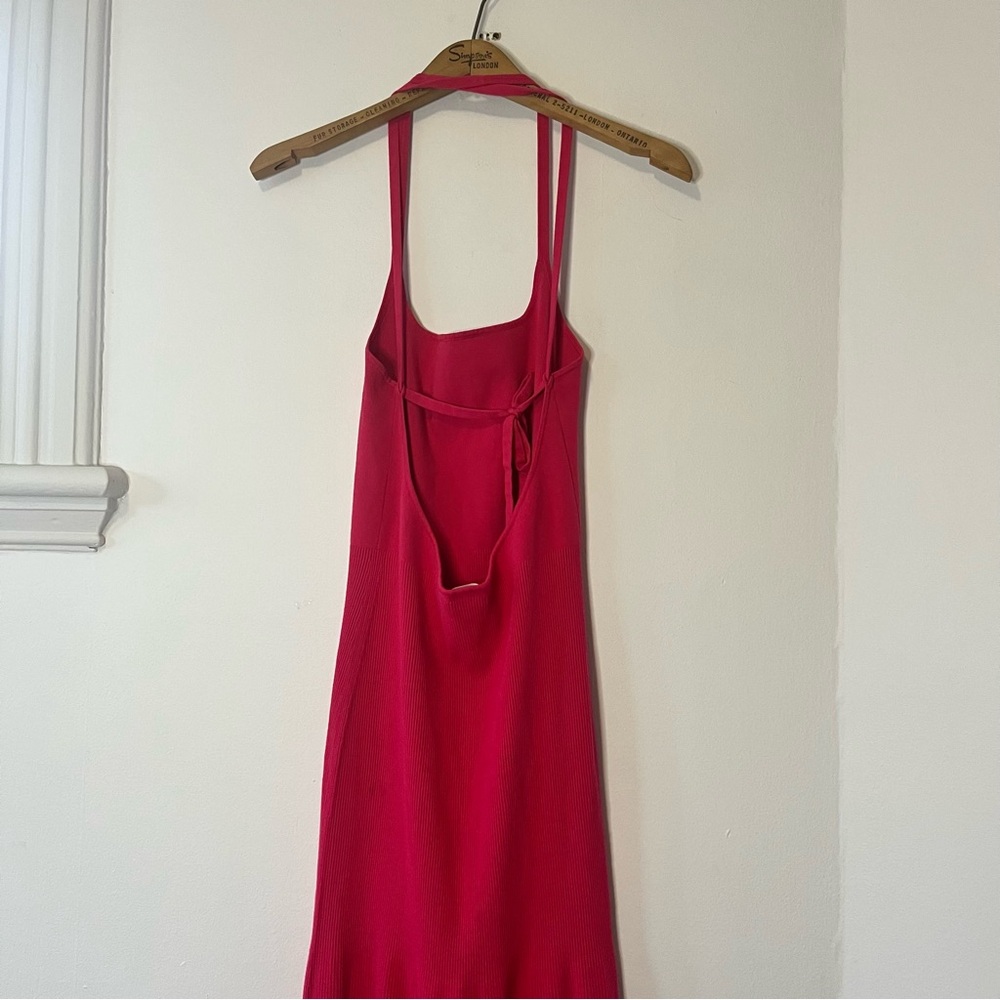 ARITZIA Wilfred Dresden dress bright rose pink #107963 XL - Picture 6 of 12